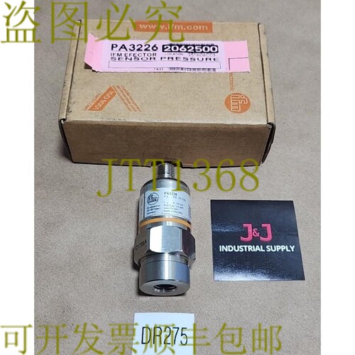 原装供应新 IFM PA3226 压力传感器 9.6-32Vdc 4-20mA 1/4 英寸