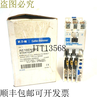 原装供应CUTLER HAMMER AE16EN0BC 初学者 尺寸 E SER.C1