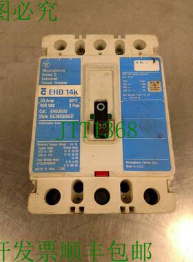 原装供应西屋 30 AMP CIRCUIT BREAKER 3 POLE 480 VAC EHD14k 4E