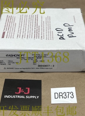 原装供应- Ashcroft 工业 Duralife 规格 10-1008-S-02L-30 100