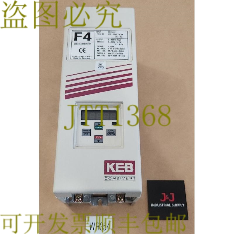 原装供应KEB Combivert 07.F4.SOC-BM00 VFD 200-264V 1.6kvA 1Hp