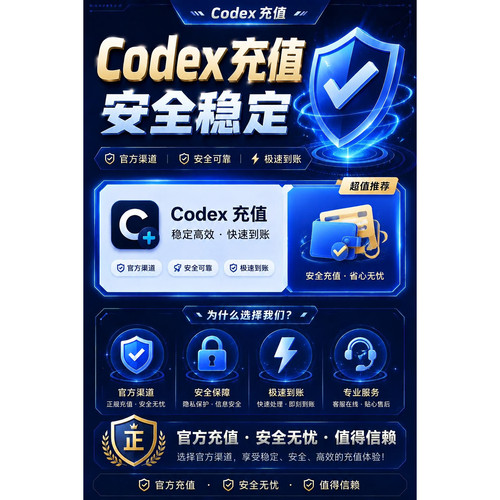 codex充值 codex plus代充 codex pro 官方充值  代充codex  直冲