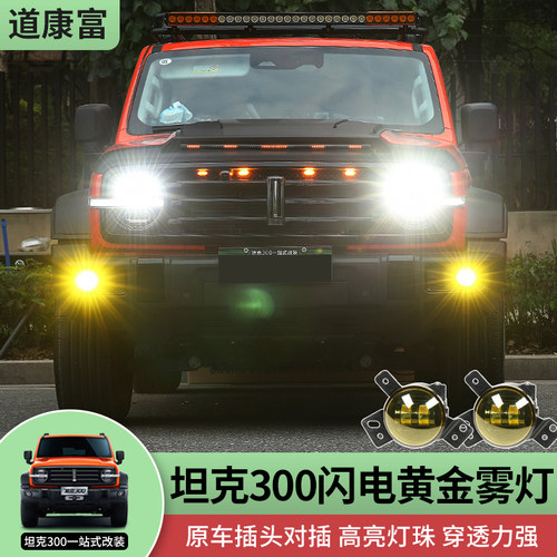 专用坦克300改装闪电雾灯