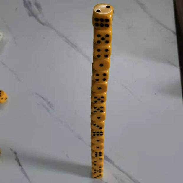 一柱擎天骰子16号圆角黄色黑点筛子酒吧ktv喝酒情趣色子满就送