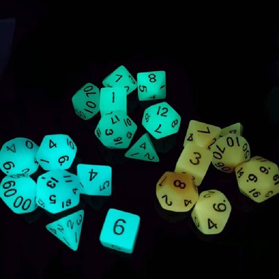 多面数字骰子夜光套装色子DnD