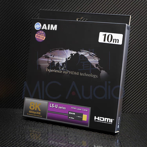 日本AIM LS-U 8K光纤HDMI线 VDC光电转换芯片 HDMI 2.1 CEC eARC