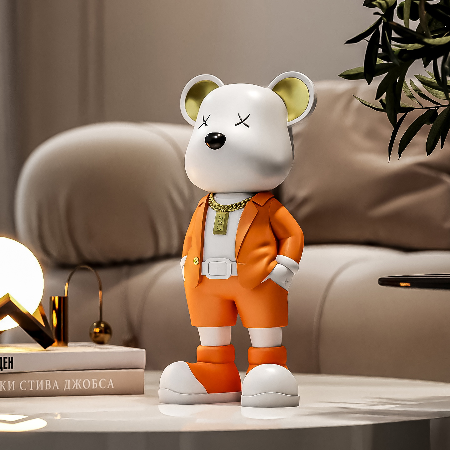 原创设计可爱暴力熊桌面摆件