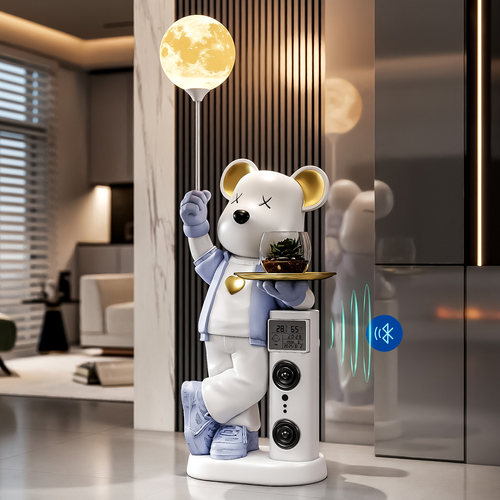 轻奢风暴力熊大型落地摆件