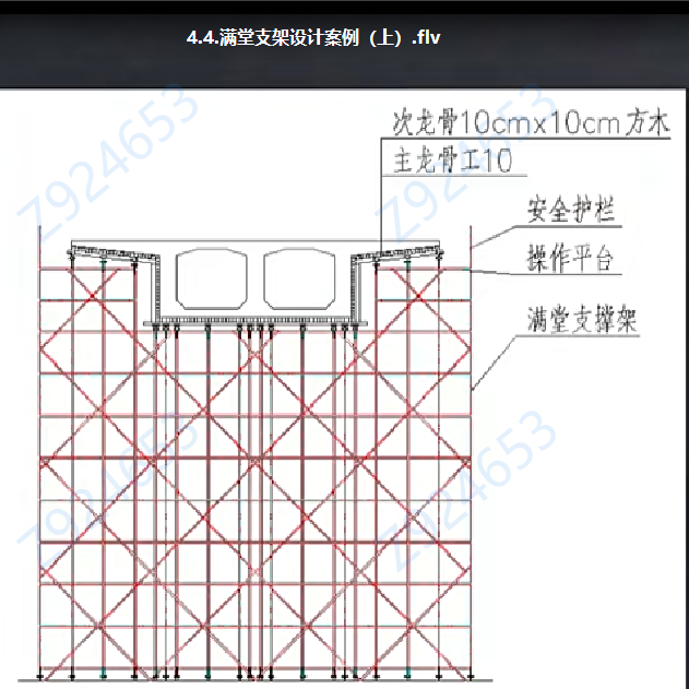 zllq17桥梁支架计算与设计(满堂支架计算 少支架计算)