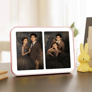 相框摆台照片制作婚纱照结婚照定制打印做成多宫格高级感水晶桌摆