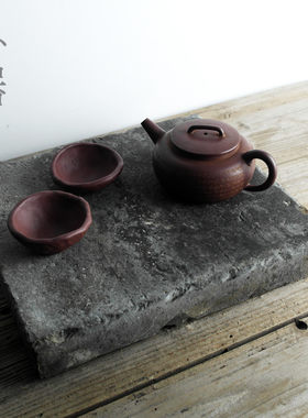 朴器精品收藏古砖茶承明清干泡盘