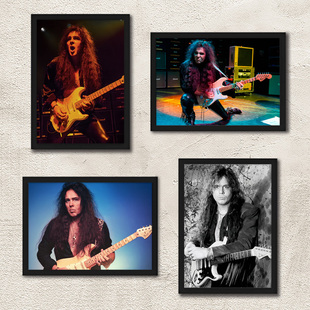 Yngwie Malmsteen 古典重金属吉他大师海报装饰墙画 琴行酒吧壁画