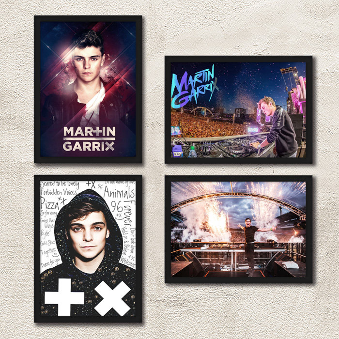 martin garrix 带框海报 马丁装饰画 百大dj电音主题壁画可挂墙