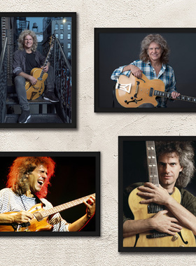 Pat Metheny吉他大师海报挂画 爵士吉他手琴行酒吧乐器行装饰挂画