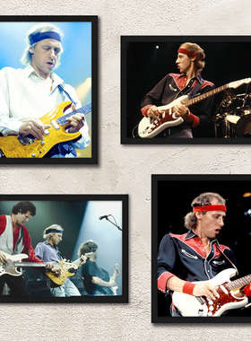 Dire Straits 恐怖海峡海报装饰画 Mark Knopfler摇滚吉他手挂画