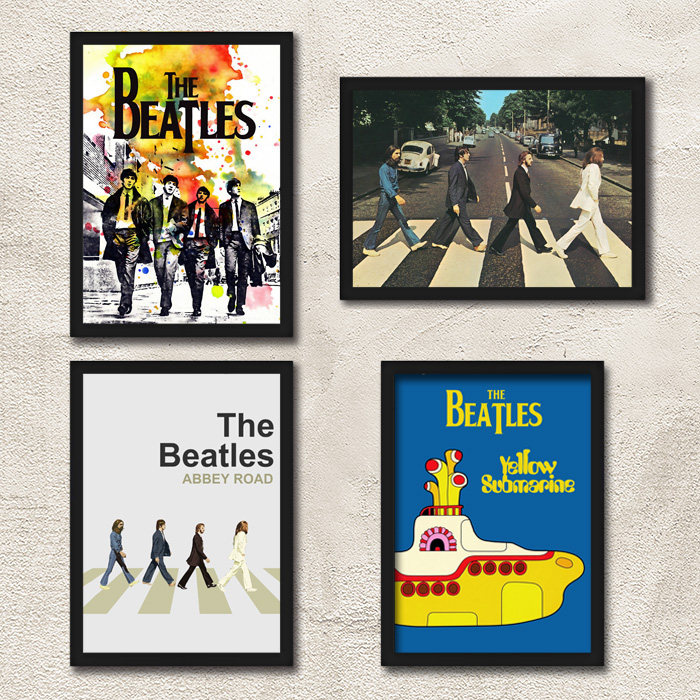 TheBeatles披头士带框装饰画