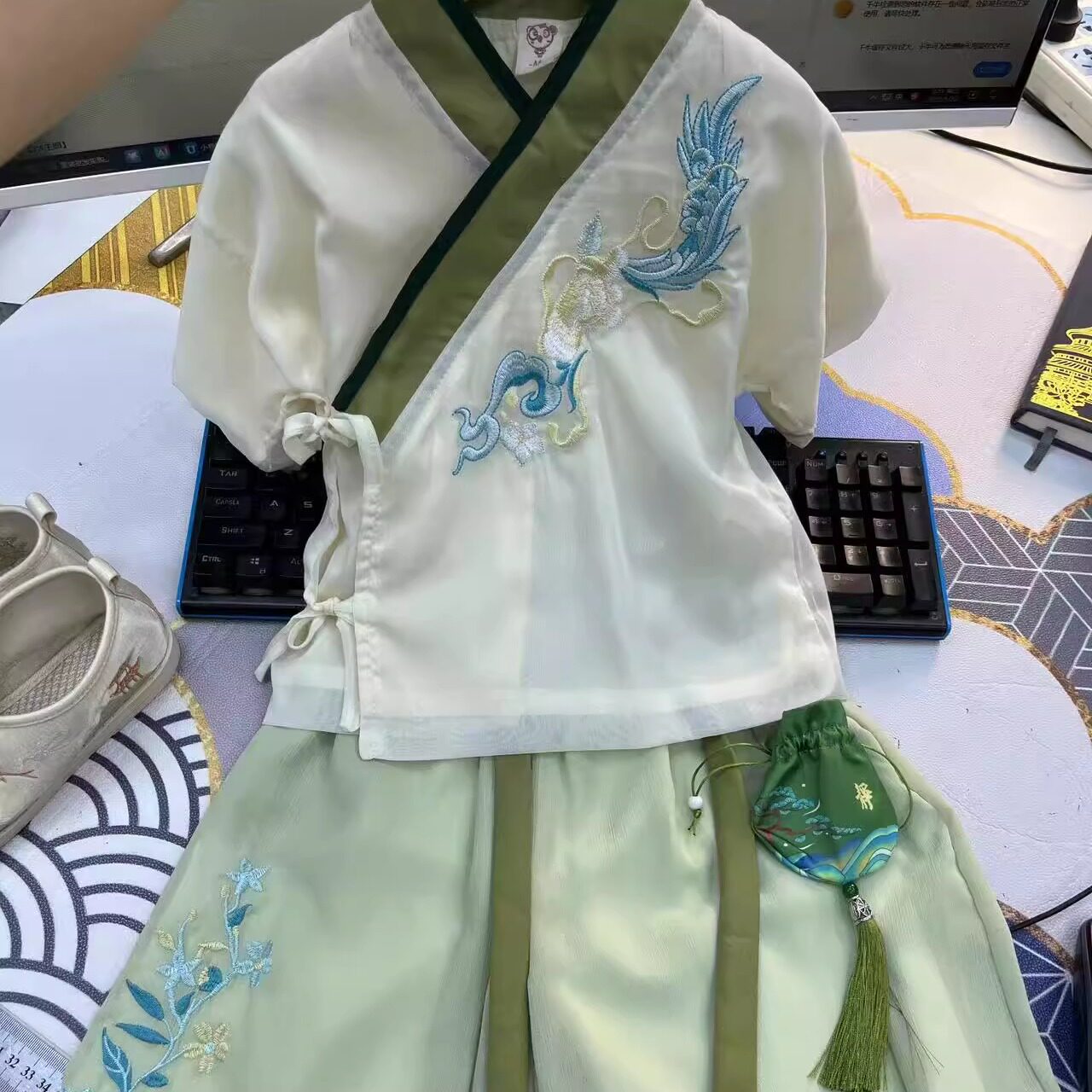 074-男童夏装汉服套装特价唐装