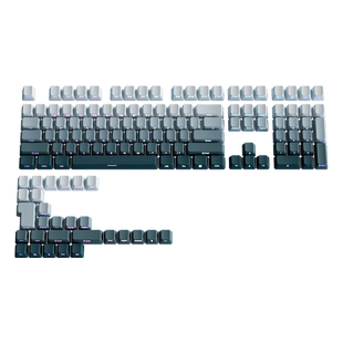 腹灵群青键帽OEM侧刻PBT渐变透光wooting60he 狼蛛f75 mad/fire68