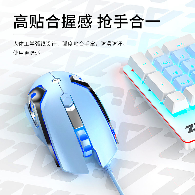 [무료 데스크 매트] HEIJUE AJ120 유선 E스포츠 게이밍 마우스 노트북 데스크탑 컴퓨터 사무실 매크로 프로그래밍 가능