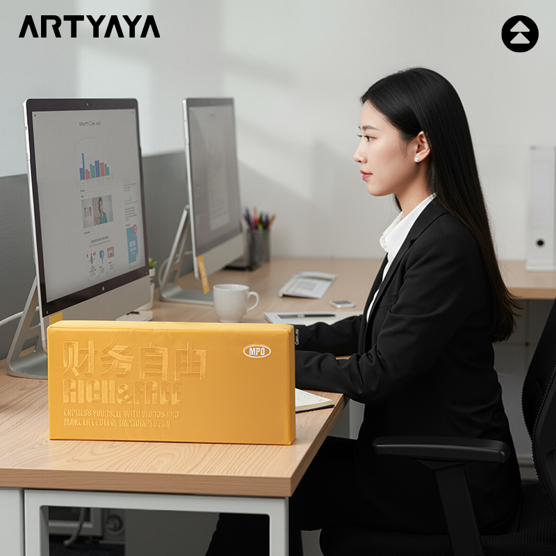 艺术鸭打工人小摆件办公室桌面