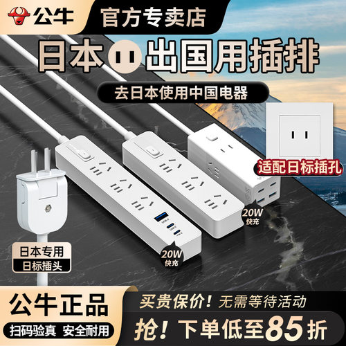 日本旅游转换带线插座