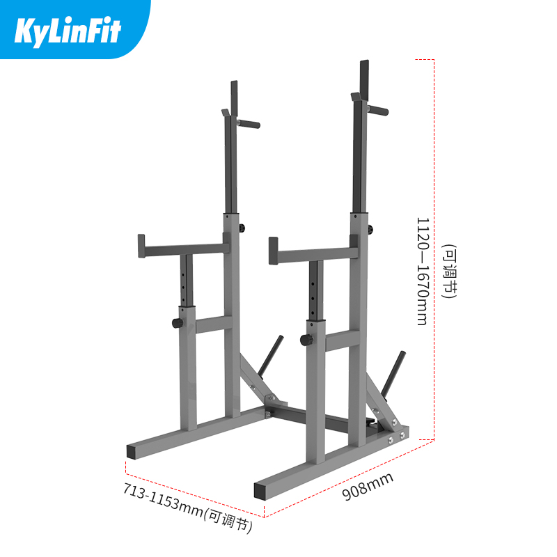 杠铃架深蹲架卧推器健身器材家用多功能男士框式龙门架举重床套装