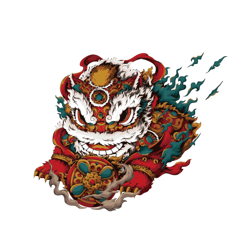 卡路友pvc胶贴可爱国潮