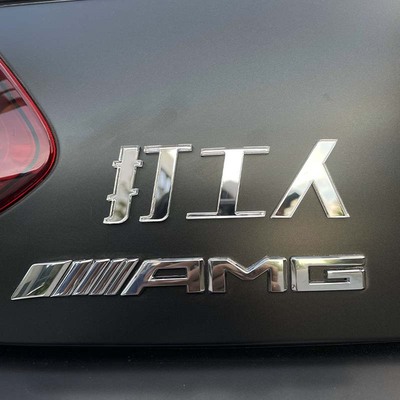 汽车贴纸3d立体车贴车尾标打工人贫困户低保户干饭人定制装饰文字