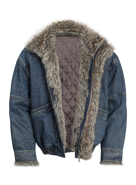 RHSHANNAMADE IN CHINA Foreign Trade Thickened Denim Jacket