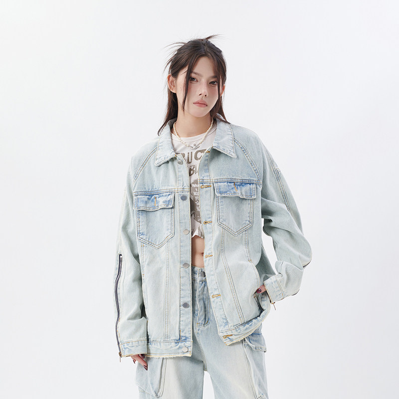 美式新品复古做旧水洗