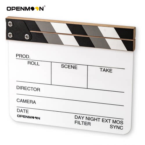 openmoon场记板电影拍摄黑胡桃木
