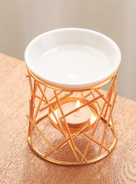 青司局创意铁艺荆棘花园 香薰灯铁艺香薰炉精加热油蜡烛灯炉