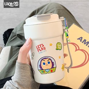 迪士尼316咖啡杯保温杯子女生高颜值可爱直饮水杯学生便携随行杯