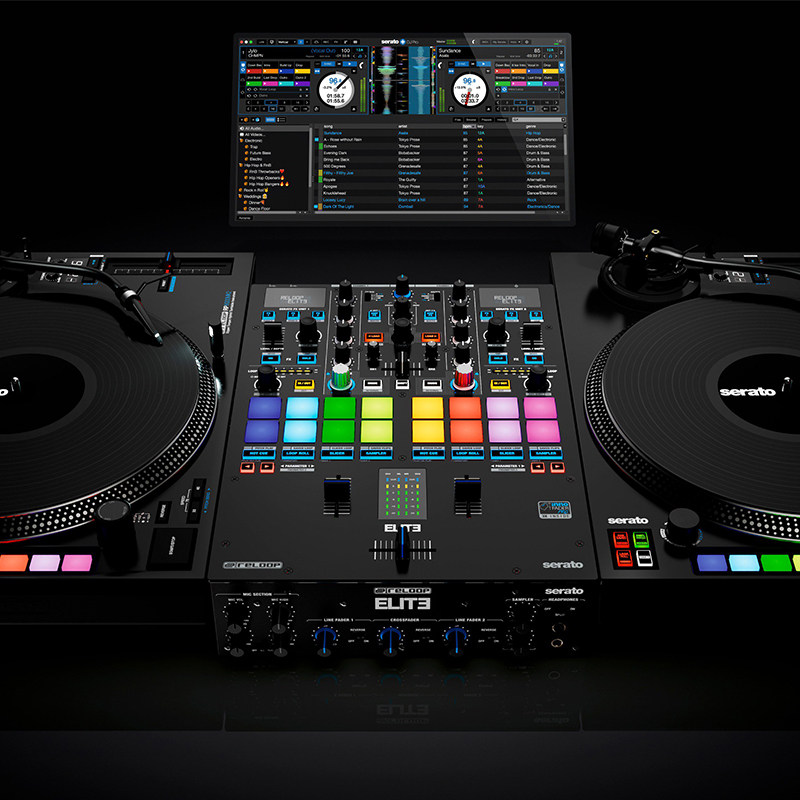 德国RELOOP ELITE 混音台 SEARTO DJ搓碟专用带打击垫 inno fader