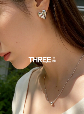 三物THREE~S925银简约气质通勤百搭 短款锁骨链度假休闲