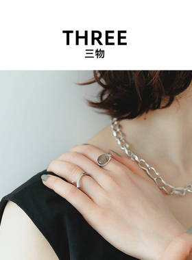 日本日单~日杂高级感~clane风简约原宿气质S925银开口戒指指环AE