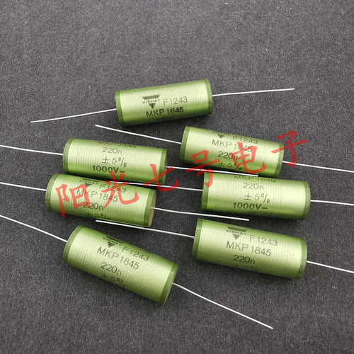 葡萄牙产 VISHAY 220n MKP 1845 0.22uF 1000V- 轴向薄膜电容器