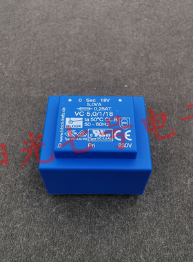 德国产 BLOCK VC 5.0/1/18 变压器 230VAC转18V 5VA
