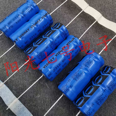 奥地利产 VISHAY 120KO 220uF 63V 轴向电解电容 220u M 125度