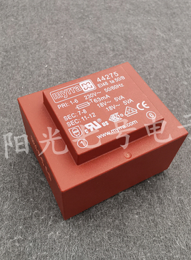 法国MYRRA 44275 230VAC转2x18V~ 10VA 隔离电源变压器