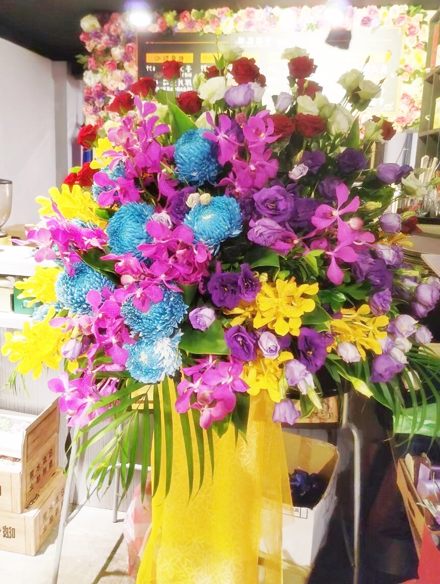 台湾台北桃園花店开业商業喜慶乔迁壽宴活動派對華麗花篮鲜花速遞
