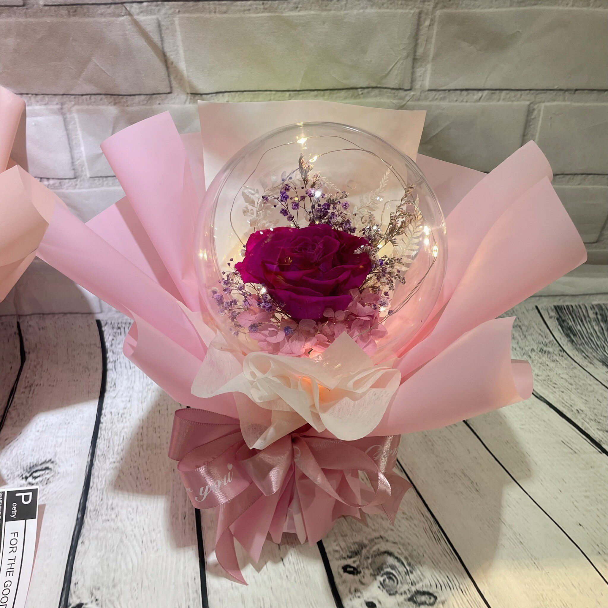 台北永生花毛線草莓花束速遞台北