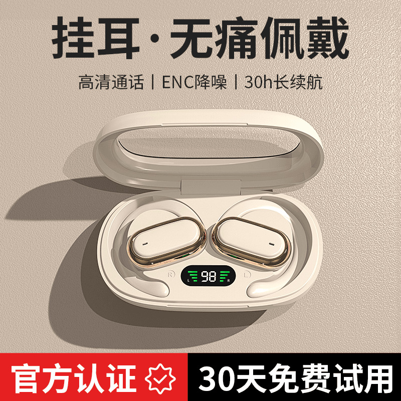 曼哈顿2025新款柏林之声德国进口音质X98不入耳式OWS蓝牙耳机挂耳