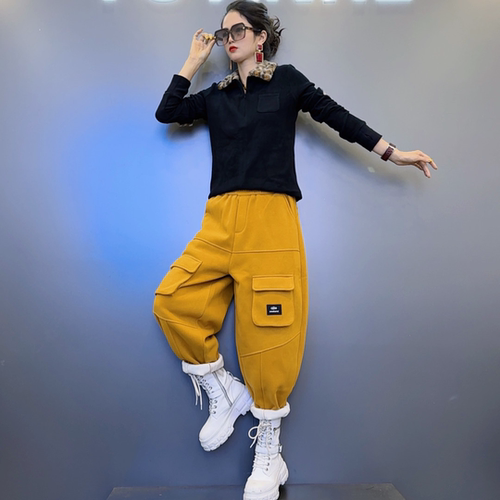 加绒宽松型棉87%休闲风