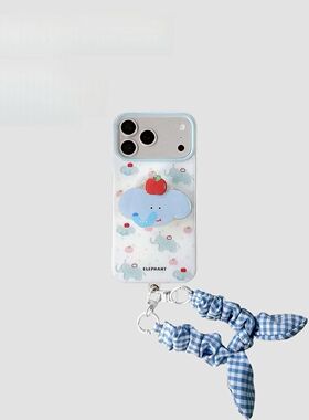 满屏小象抬苹果适用OPPORealme15手机壳女V70V60V23V50新款高级感GTneo5创意个性13/12pro防摔Q3s保护套7