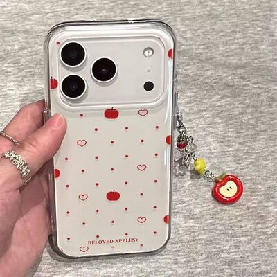 波点苹果爱心适用OPPOReno15Pro手机保护壳女Reno1314防摔10高级9小众7/8保护套一加ACE6新款findx9ultra创意