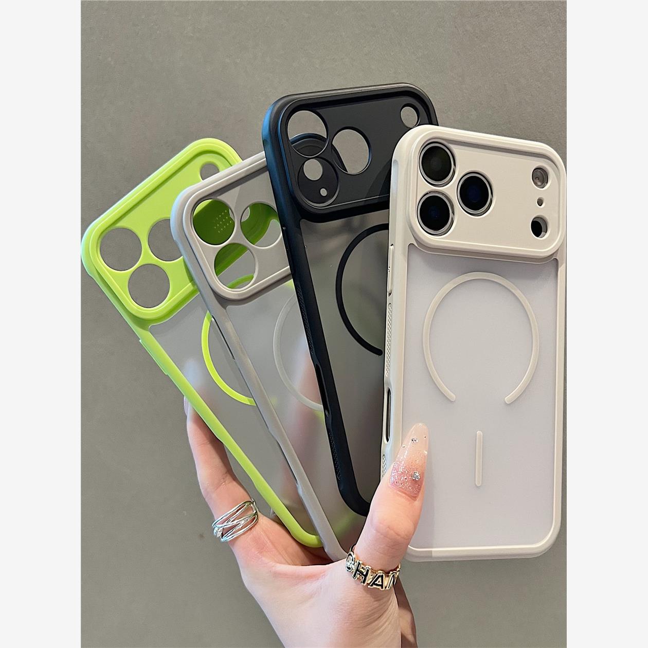 简约纯色肤感磨砂适用iPhone17promax磁吸手机壳苹果17Air新款15Pro透色13防摔14全包散热16promax保护套超火