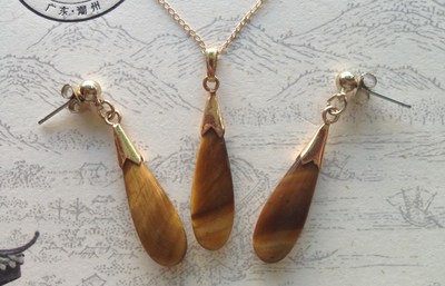 美国14k耳环简约耳坠复古首饰