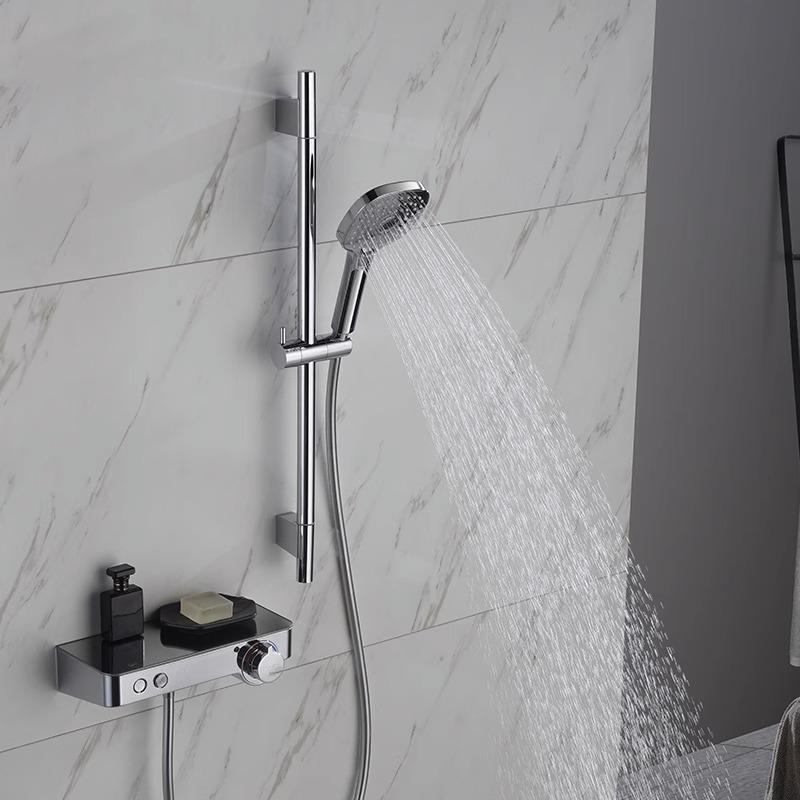 简易挂墙式置物淋浴花洒套装