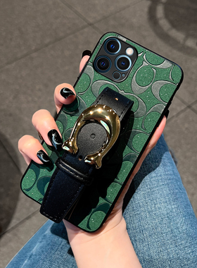 Icool适用苹果17便携腕带16手机壳iphone15promax保护套CC手腕14PROMAX真皮12硅胶套13女软11皮套x网红8plus